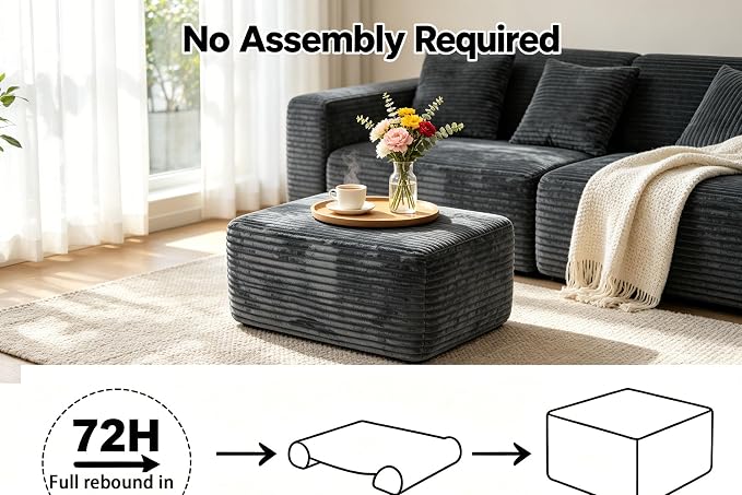 Grey + Plush + Foam+spring