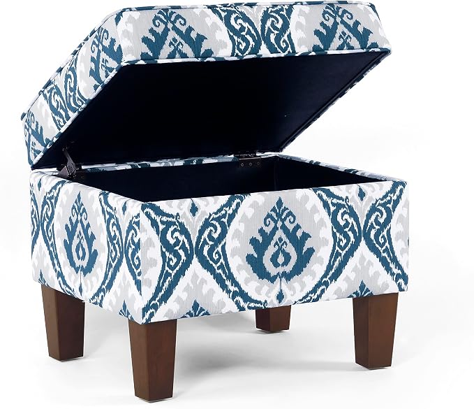 Blue Ikat Medallion Print