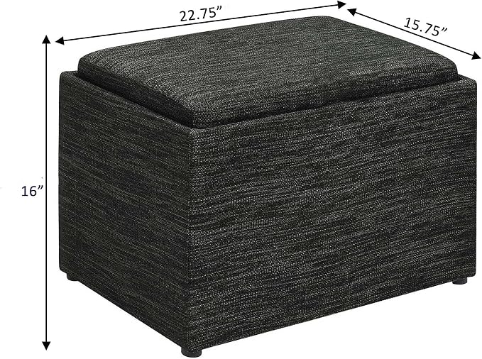 Dark Charcoal Gray Fabric