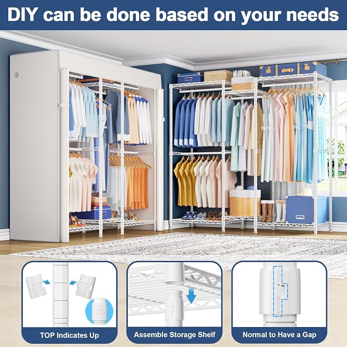 White Rack With White Cover