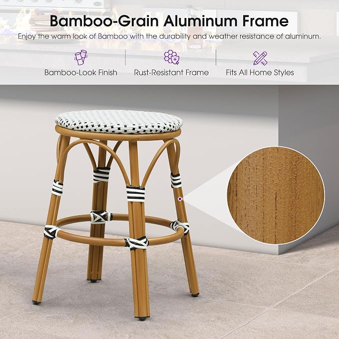 White (Bamboo Finish)