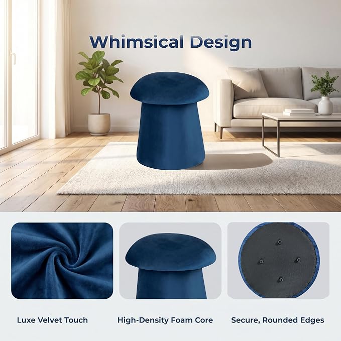 Velvet Mushroom-blue