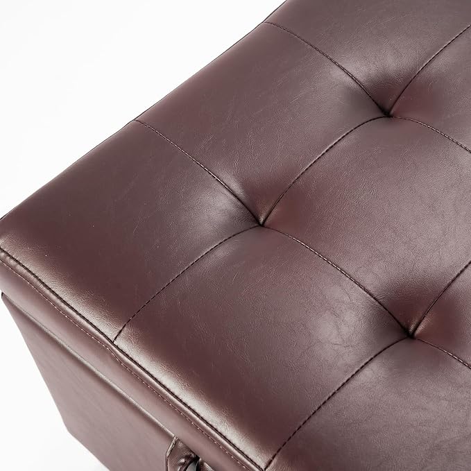 Style2 Faux Leather Brown
