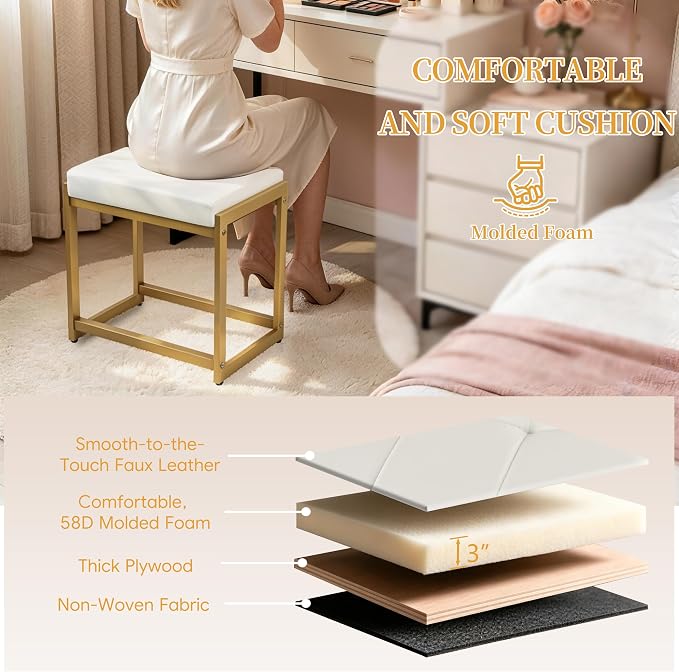Pu White&golden