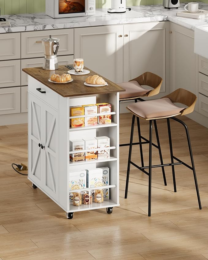 White and Walnut