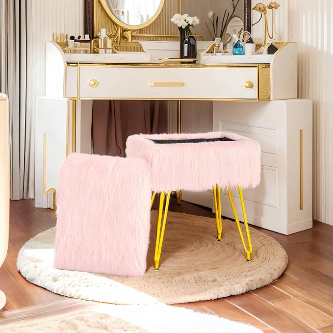 Rectangular-pink/Golden