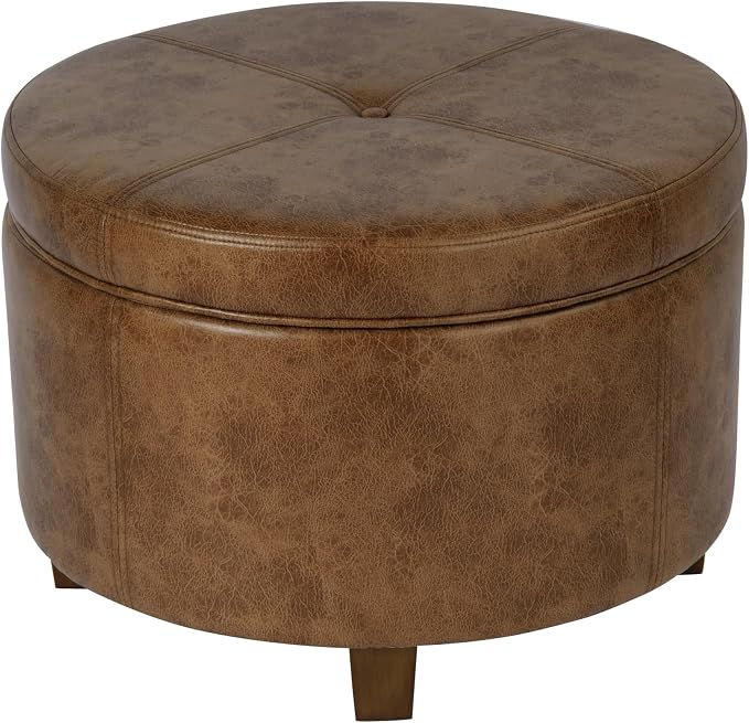 Distressed Brown Faux Leather