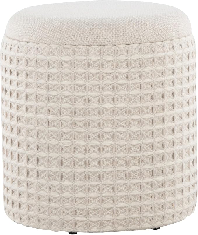 Ivory 3d Woven Wool