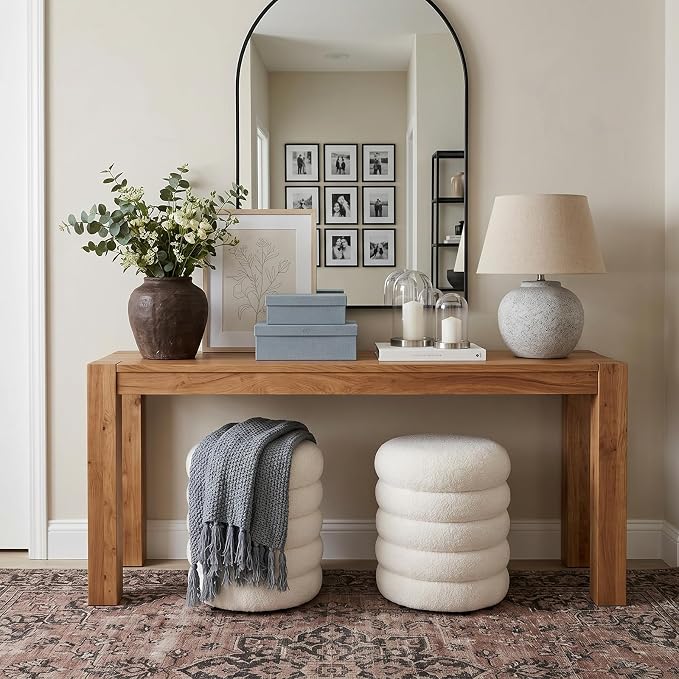 Round, Sherpa- White