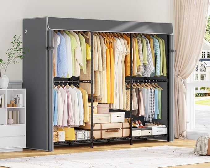Black Rack With Grey Cover