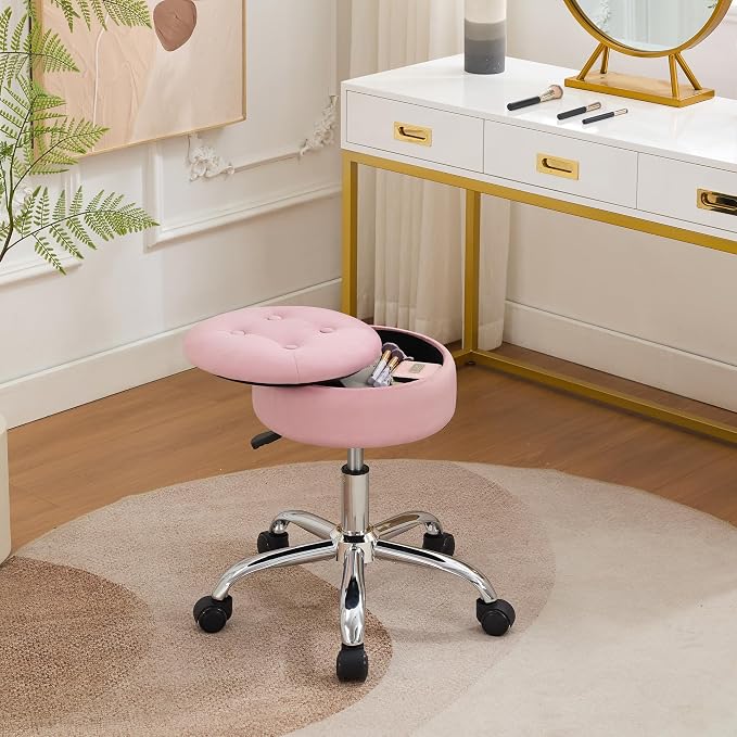 Light Pink With Storage and Wheels