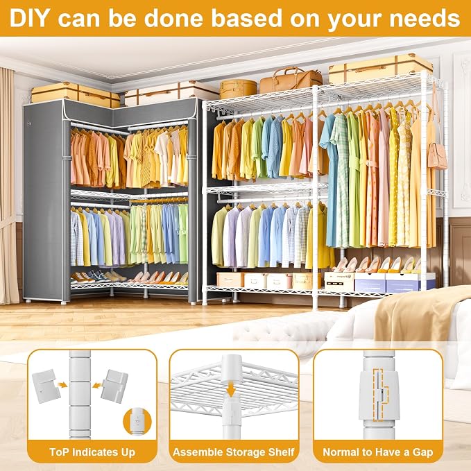 White Rack with Grey Cover