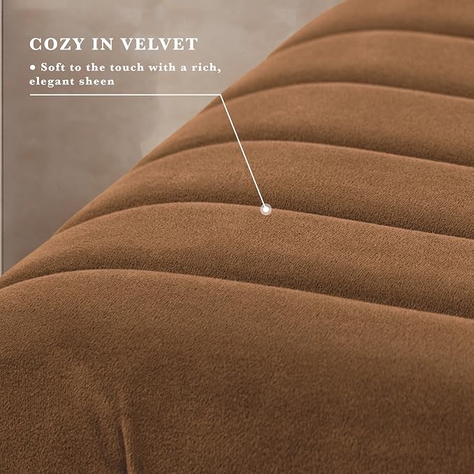Rust Orange Velvet
