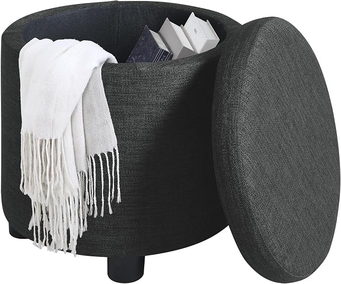 Dark Charcoal Gray Fabric