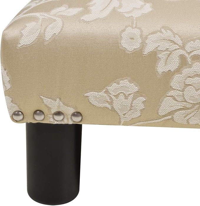 Champagne Beige Floral Jacquard