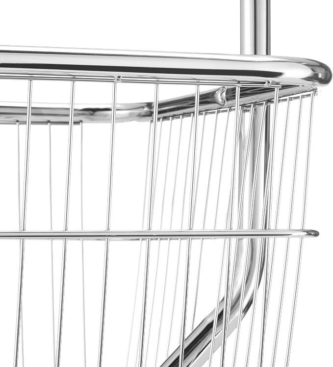 Chrome/White - Laundry Butler Storage Rack