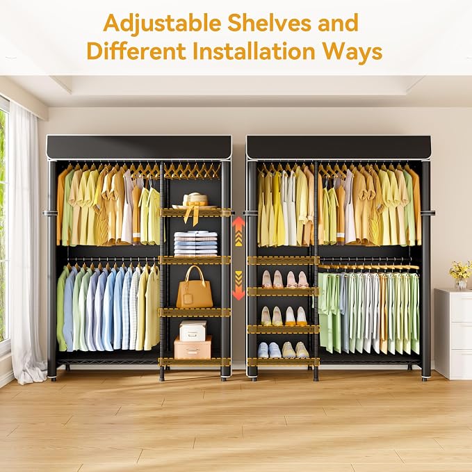 Black Closet with Black Cover