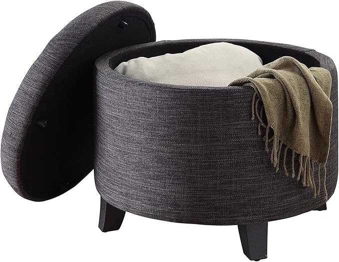 Dark Charcoal Gray Fabric