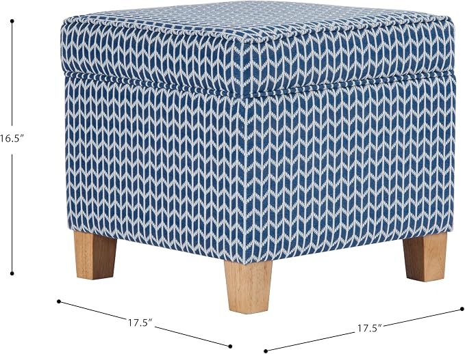 Blue Chevron Print