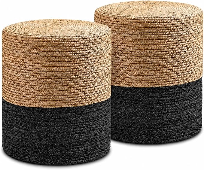 2pcs 14inch Natural Cattail-black