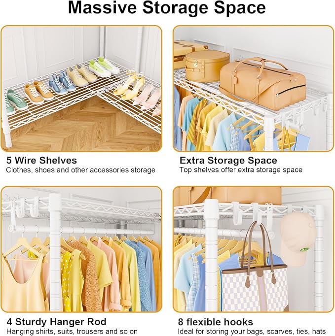 White Rack with White Cover