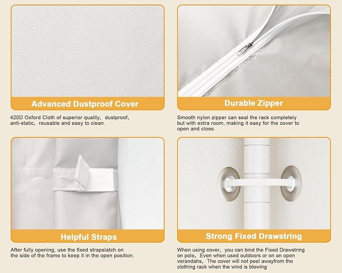 White Rack With White Cover