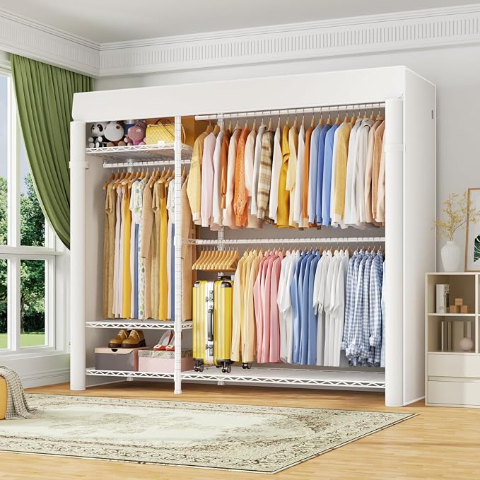 White Rack With White Cover