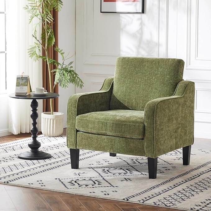 Olive Green Chenille