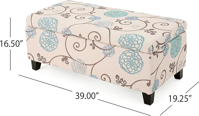 White and Blue Floral