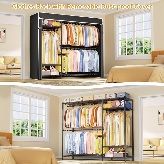 Black Rack With Black Cover