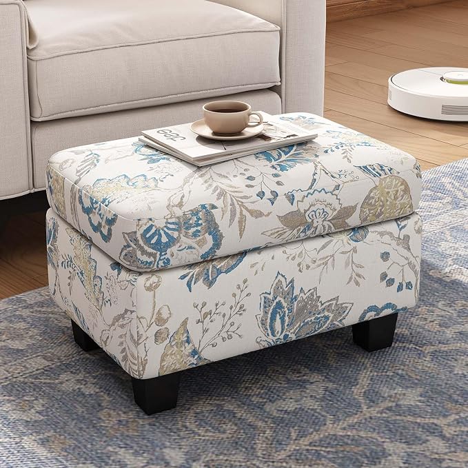 Beige+blue Flower