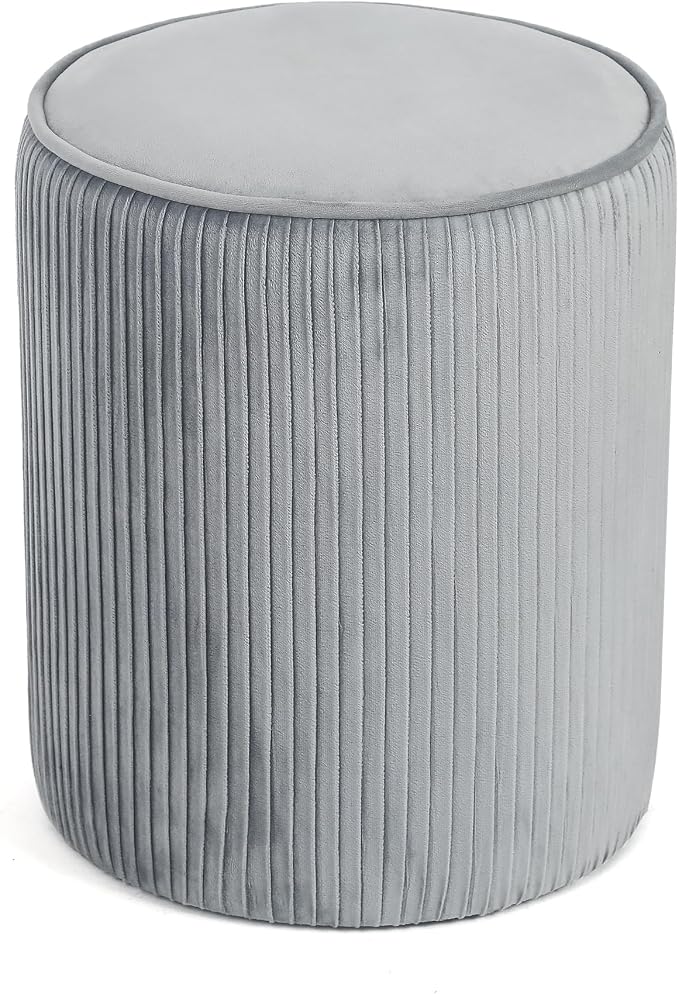 Grey Striped Velvet