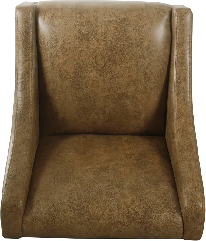 Distressed Brown Faux Leather