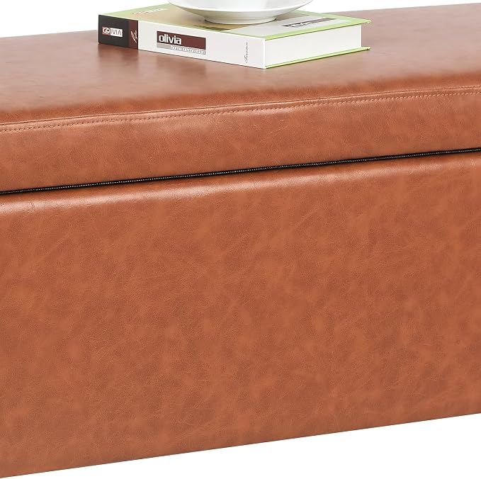 Orange Leather-lift Top