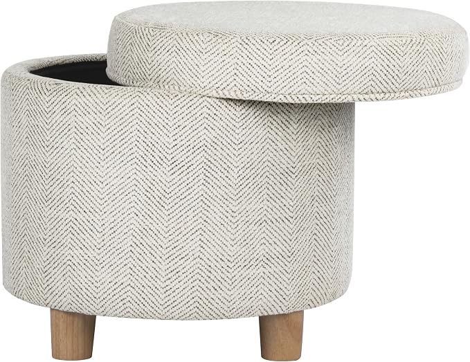 Cream Chevron Woven