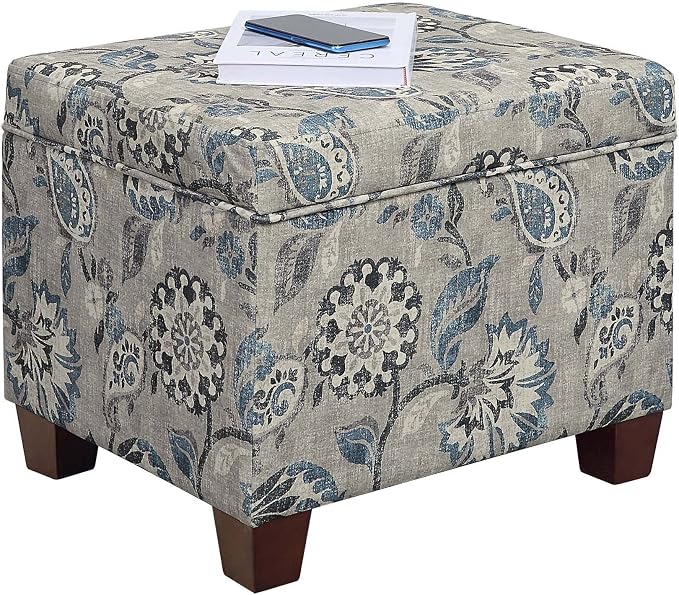 Gray Flora Fabric
