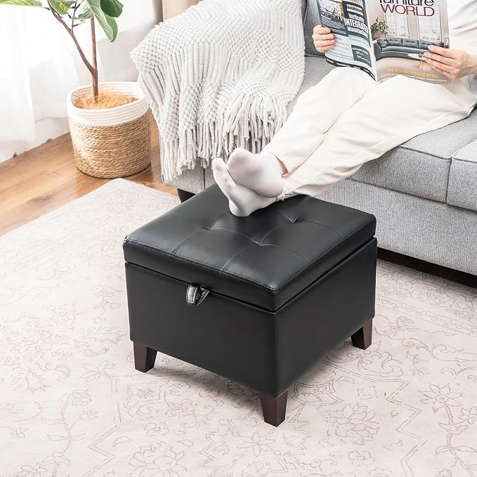 Style2 Faux Leather Black