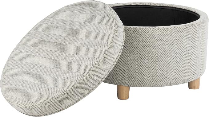 Cream Chevron Woven