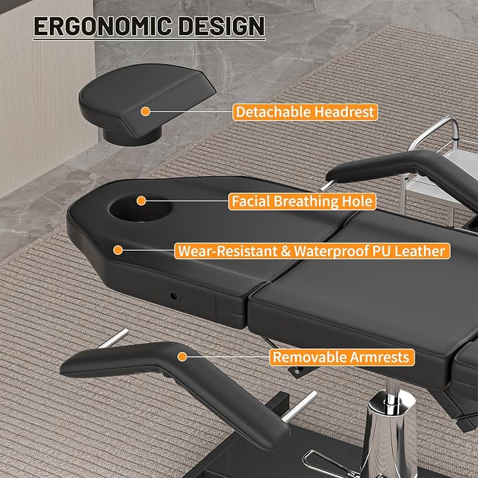 Black&fixed Armrest