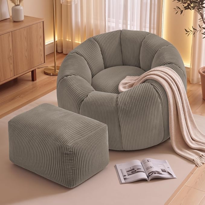 Taupe-with Ottoman