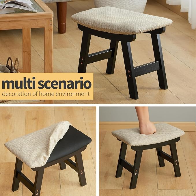 Black Legs - Beige Stool Surface