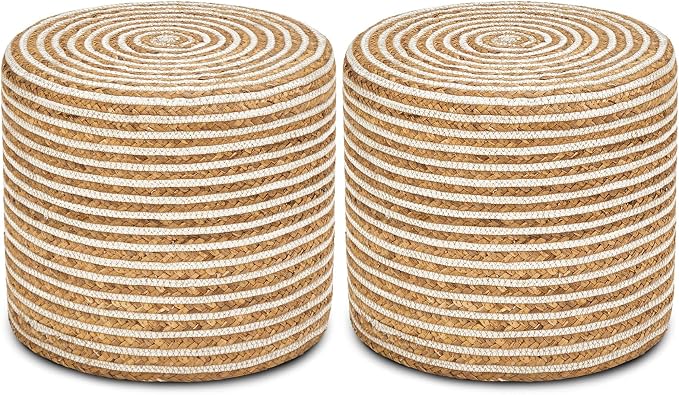 18inch Water Hyacinth Braid & White Cotton