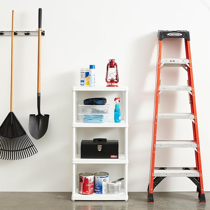 4 Shelf - White
