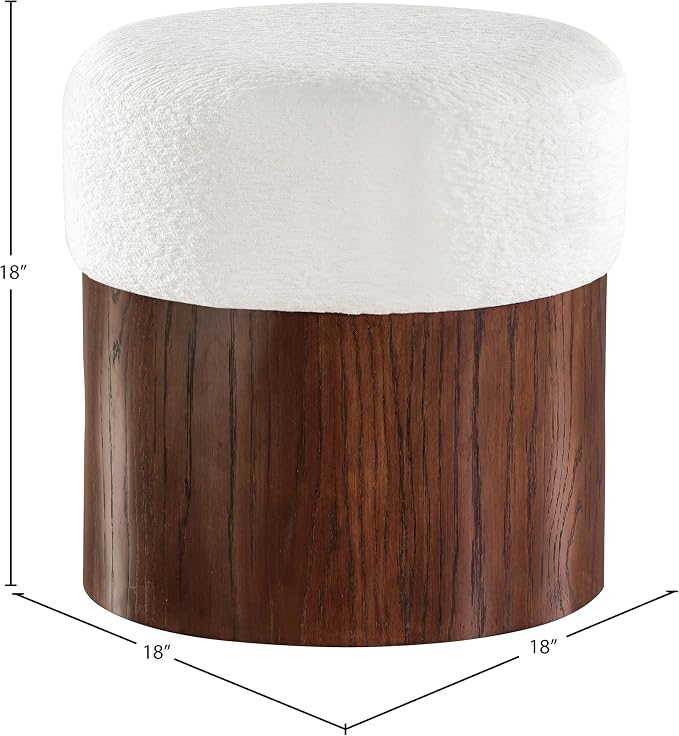 Cream / Walnut Finish