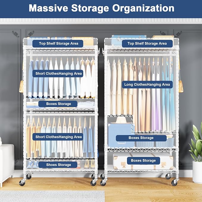 White Rack with White Cover