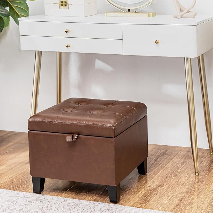 Style2 Faux Leather Coffee
