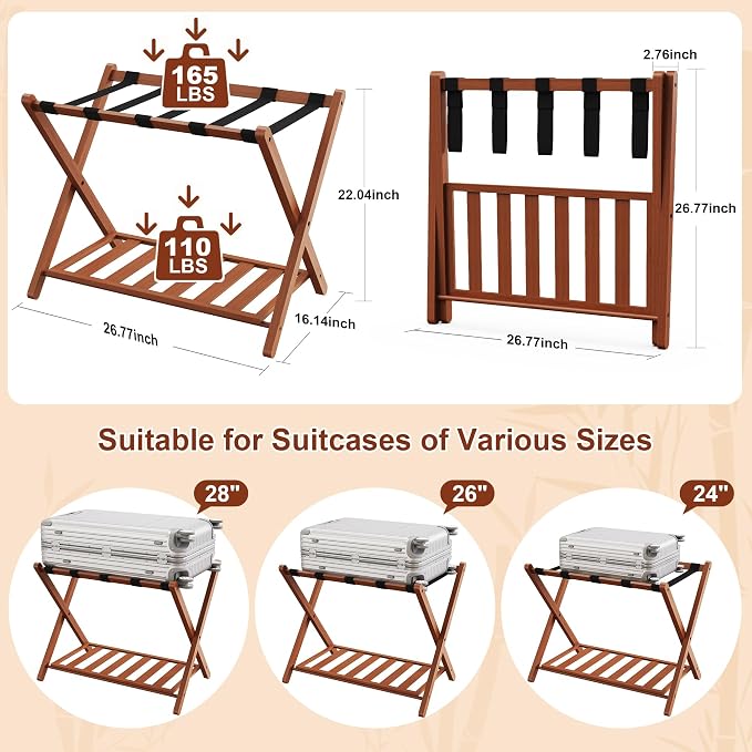 Walnut Bamboo 2 Pcs