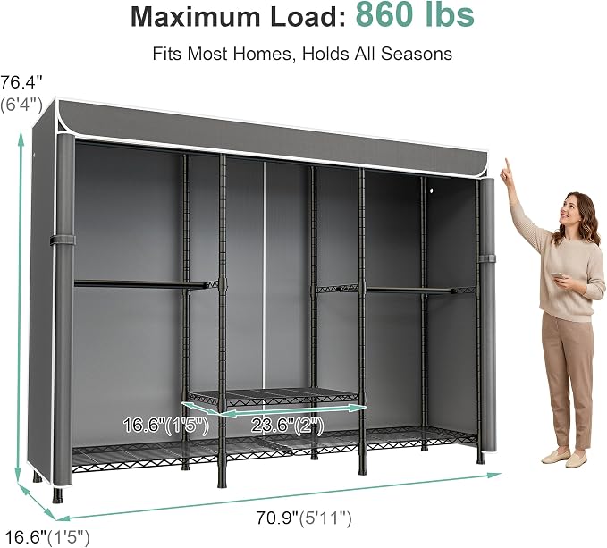 Black Rack With Grey Cover