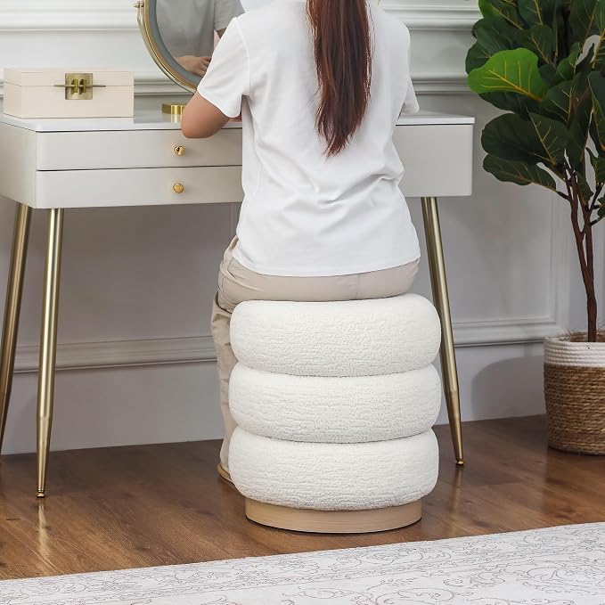 White-3 Tiers Velvet