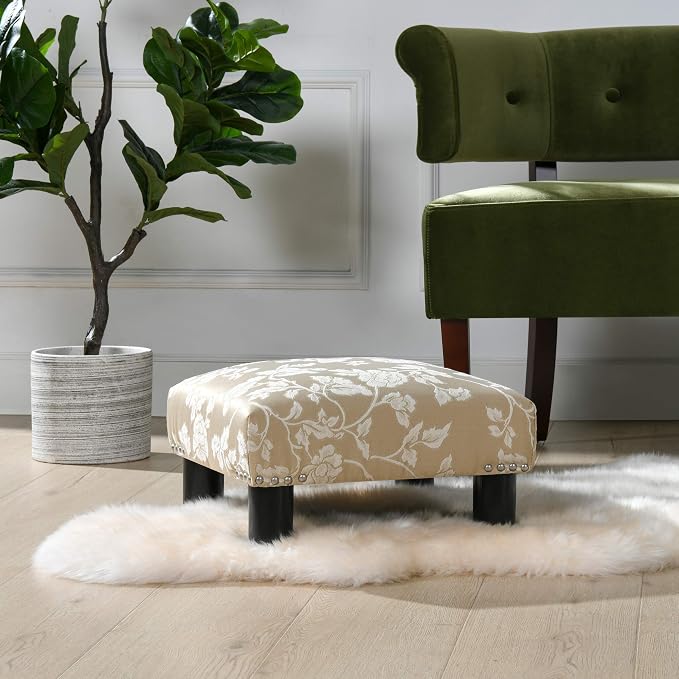 Champagne Beige Floral Jacquard